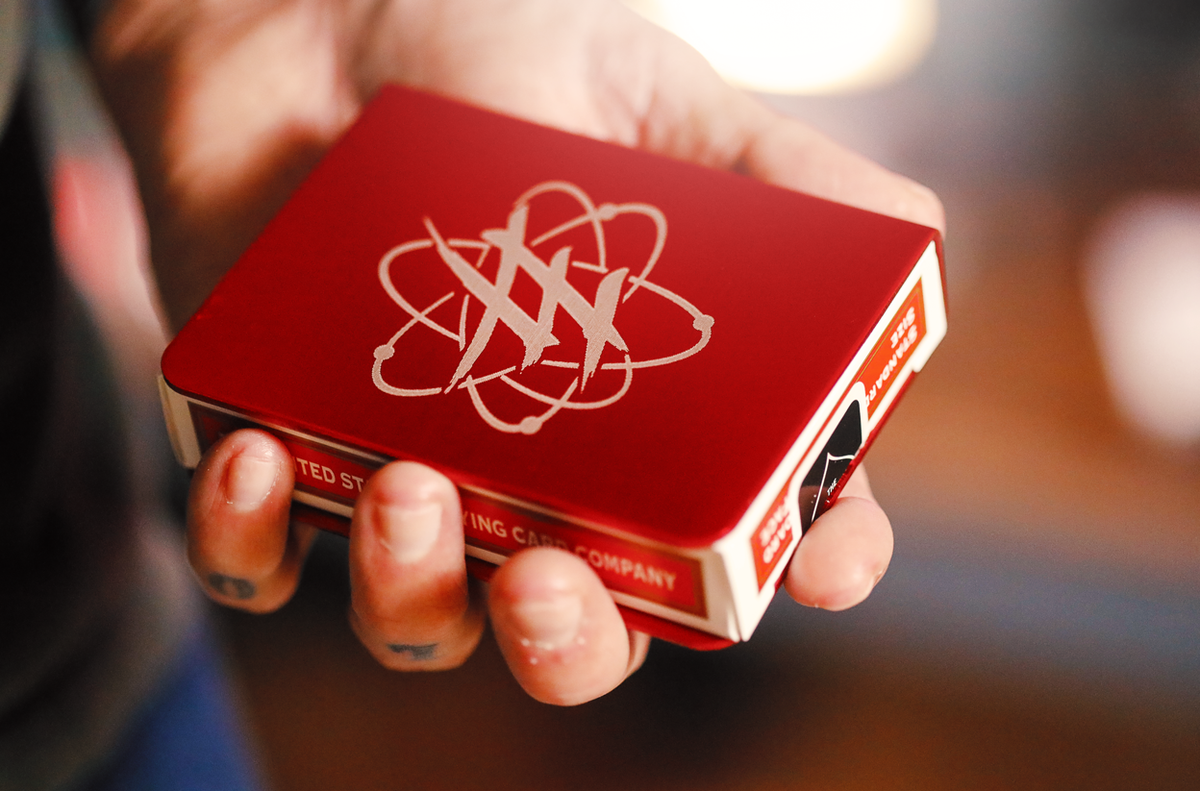 Red Flare Card Clip